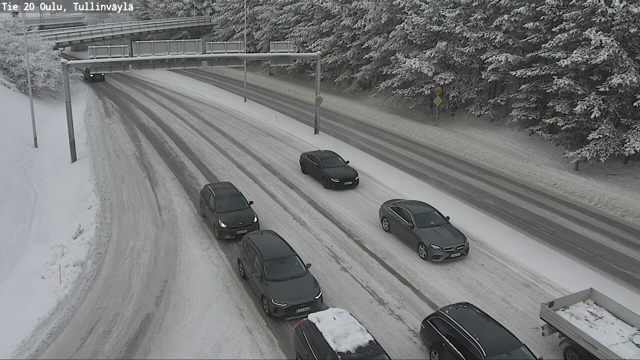 Weather Camera Image Väg 20 Uleåborg, Tullinväylä, Oulu, Pohjois-Pohjanmaa