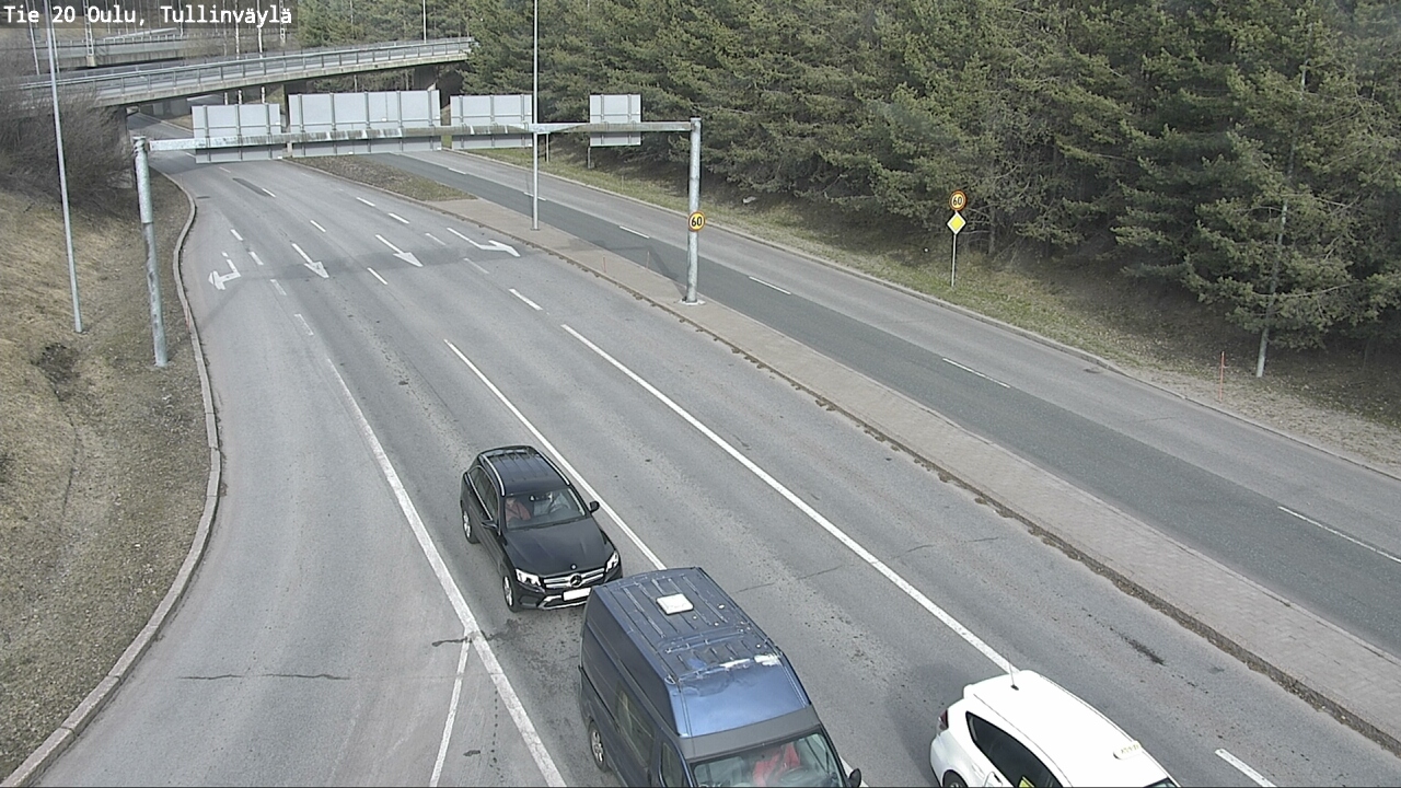 Weather Camera Image Road 20 Oulu, Tullinväylä, Oulu, Pohjois-Pohjanmaa