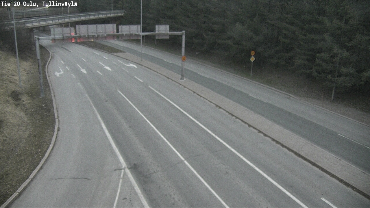Weather Camera Image Road 20 Oulu, Tullinväylä, Oulu, Pohjois-Pohjanmaa