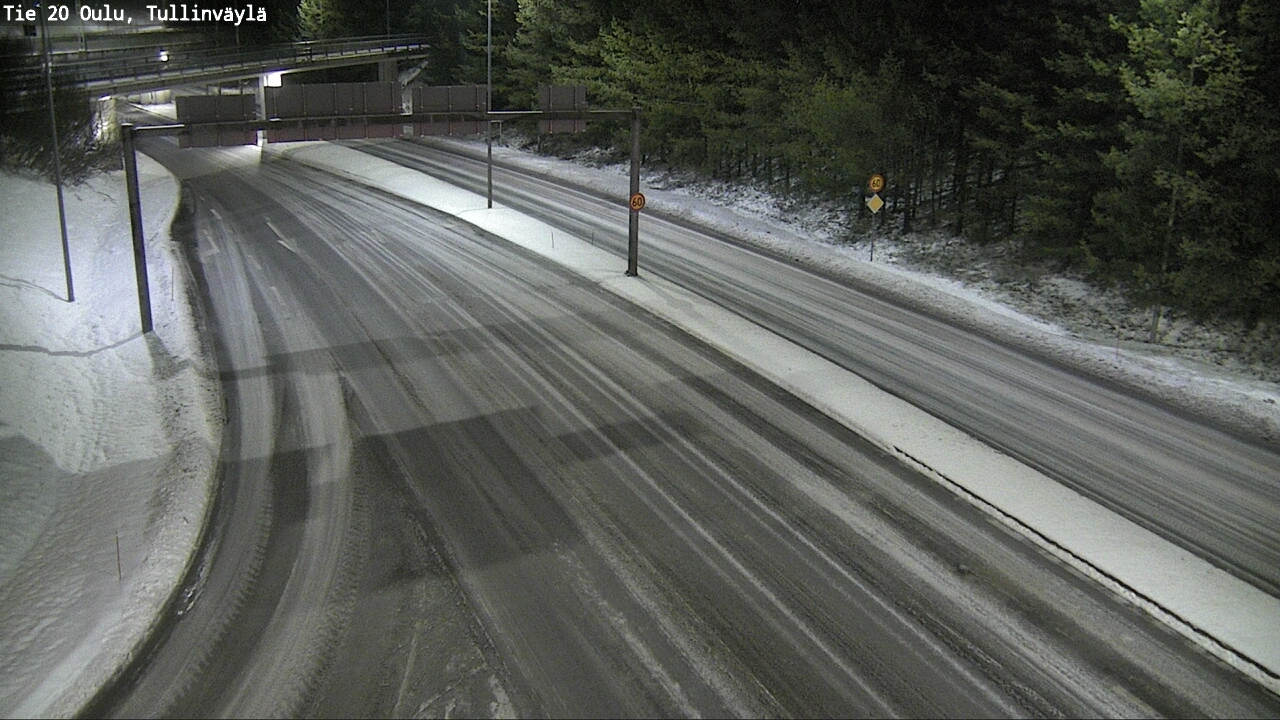 Weather Camera Image Road 20 Oulu, Tullinväylä, Oulu, Pohjois-Pohjanmaa
