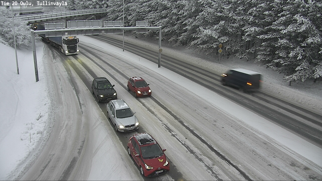 Weather Camera Image Väg 20 Uleåborg, Tullinväylä, Oulu, Pohjois-Pohjanmaa