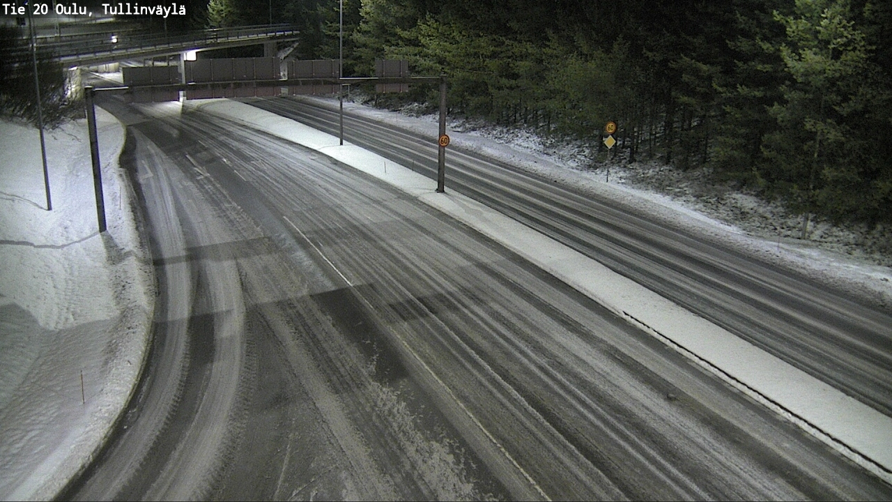 Weather Camera Image Road 20 Oulu, Tullinväylä, Oulu, Pohjois-Pohjanmaa