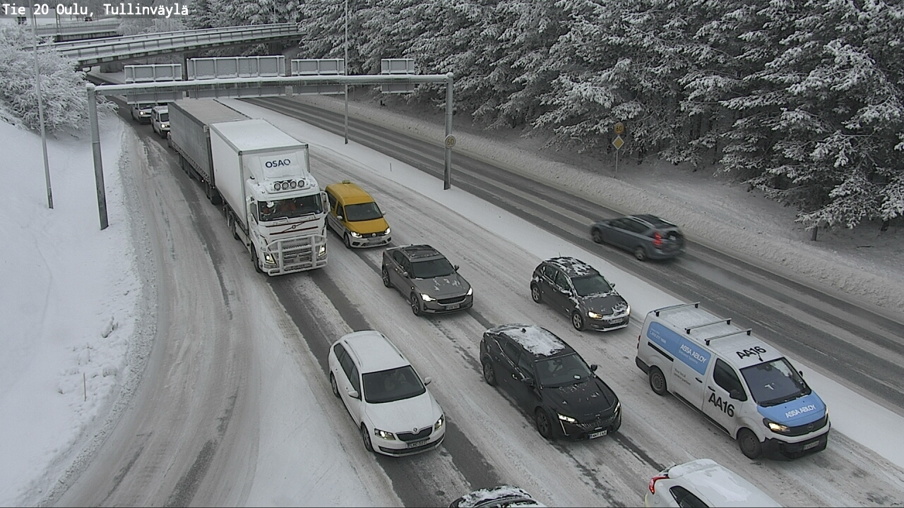 Weather Camera Image Väg 20 Uleåborg, Tullinväylä, Oulu, Pohjois-Pohjanmaa