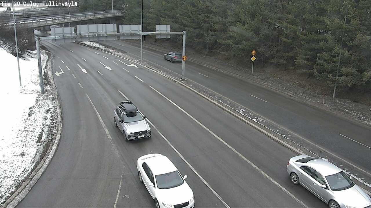 Weather Camera Image Road 20 Oulu, Tullinväylä, Oulu, Pohjois-Pohjanmaa