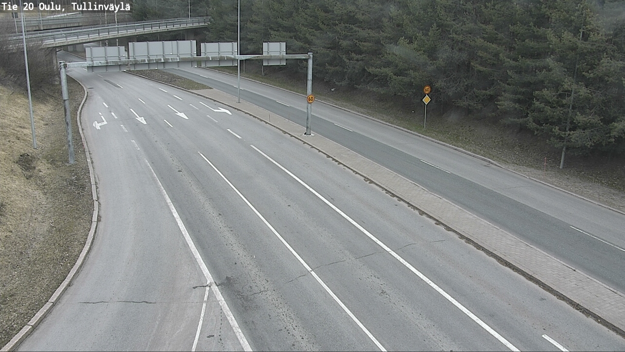 Weather Camera Image Road 20 Oulu, Tullinväylä, Oulu, Pohjois-Pohjanmaa