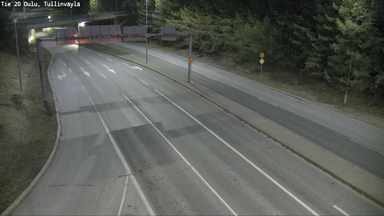 Weather Camera Image Road 20 Oulu, Tullinväylä, Oulu, Pohjois-Pohjanmaa