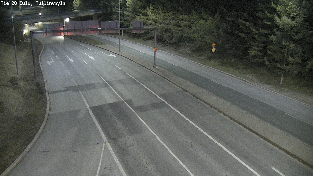Weather Camera Image Road 20 Oulu, Tullinväylä, Oulu, Pohjois-Pohjanmaa