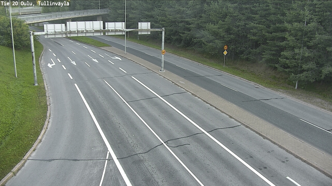 Weather Camera Image Road 20 Oulu, Tullinväylä, Oulu, Pohjois-Pohjanmaa