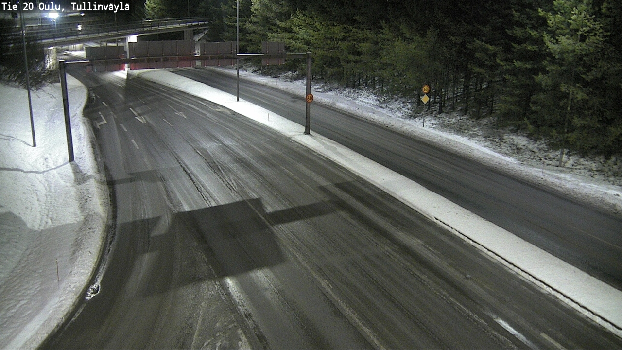Weather Camera Image Road 20 Oulu, Tullinväylä, Oulu, Pohjois-Pohjanmaa
