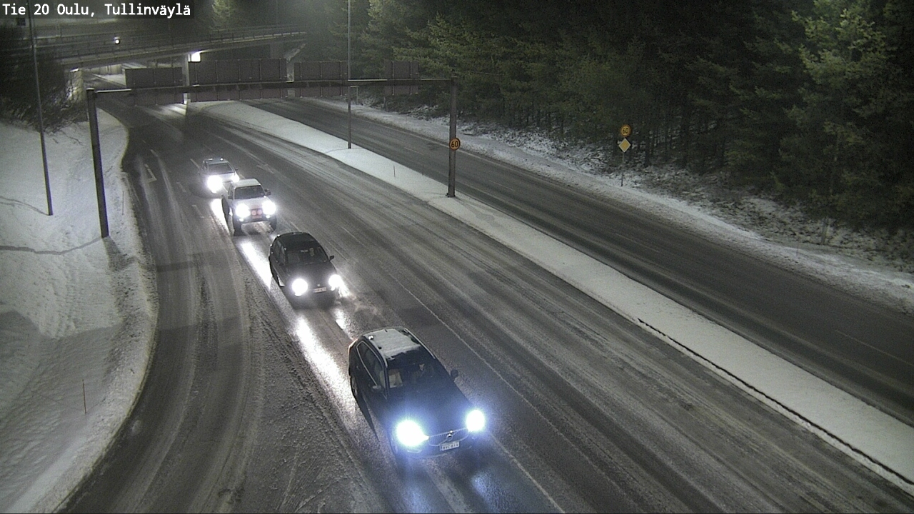 Weather Camera Image Road 20 Oulu, Tullinväylä, Oulu, Pohjois-Pohjanmaa