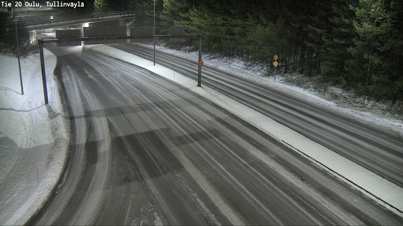 Weather Camera Image Road 20 Oulu, Tullinväylä, Oulu, Pohjois-Pohjanmaa