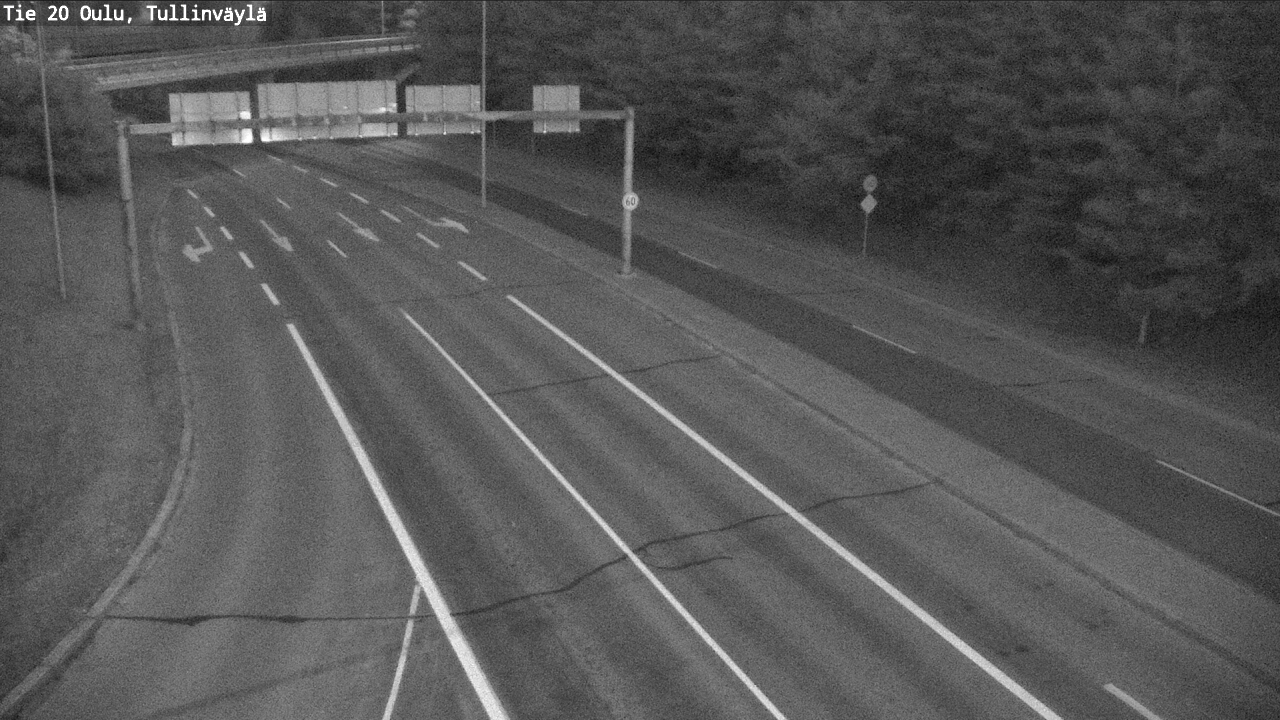 Weather Camera Image Road 20 Oulu, Tullinväylä, Oulu, Pohjois-Pohjanmaa