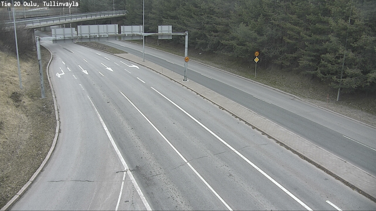 Weather Camera Image Road 20 Oulu, Tullinväylä, Oulu, Pohjois-Pohjanmaa