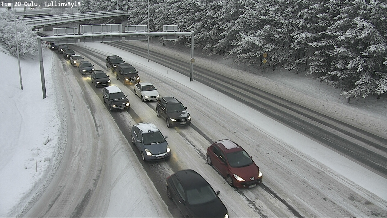Weather Camera Image Väg 20 Uleåborg, Tullinväylä, Oulu, Pohjois-Pohjanmaa