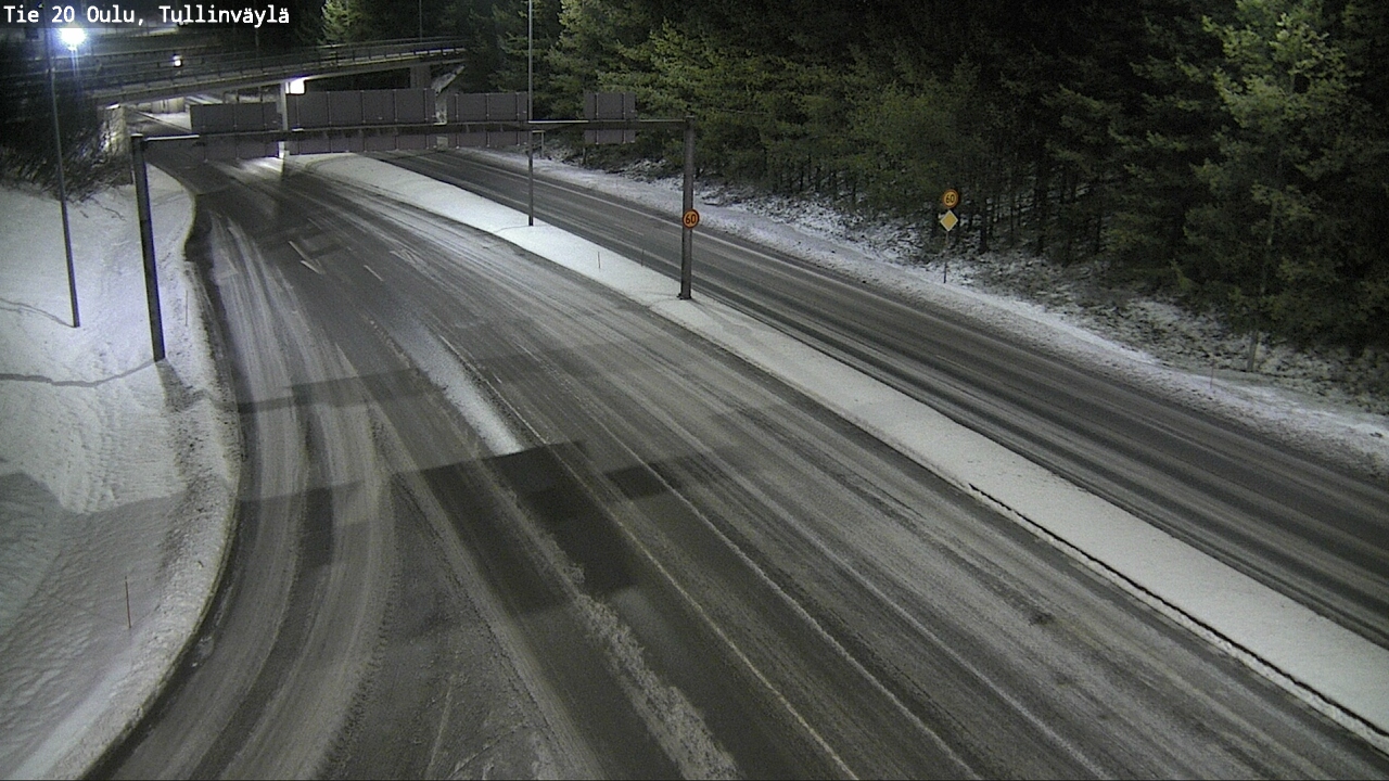 Weather Camera Image Road 20 Oulu, Tullinväylä, Oulu, Pohjois-Pohjanmaa