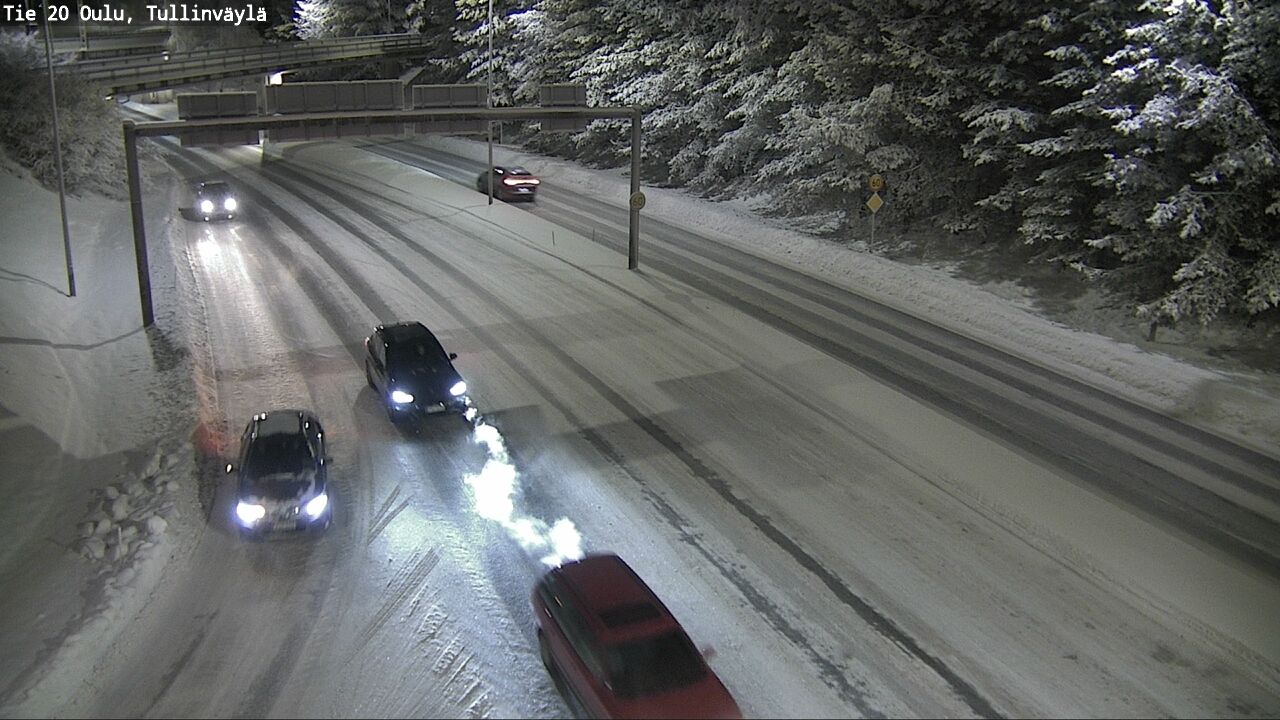 Weather Camera Image Väg 20 Uleåborg, Tullinväylä, Oulu, Pohjois-Pohjanmaa