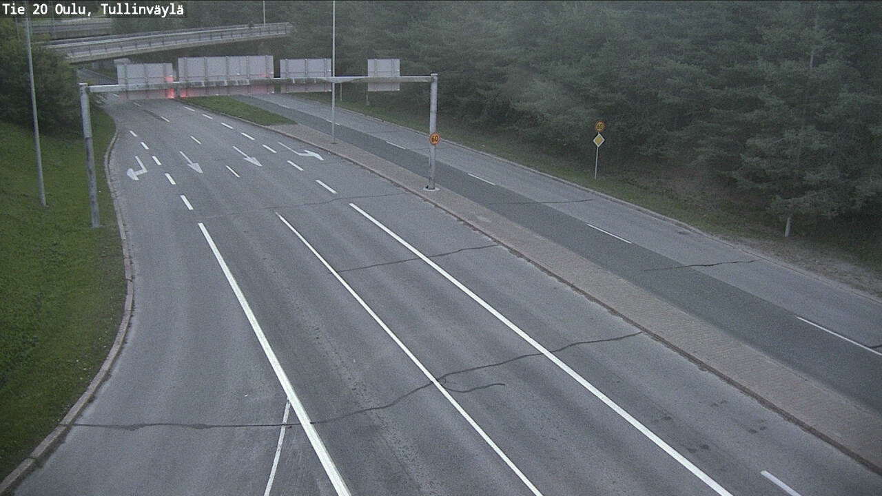 Weather Camera Image Road 20 Oulu, Tullinväylä, Oulu, Pohjois-Pohjanmaa