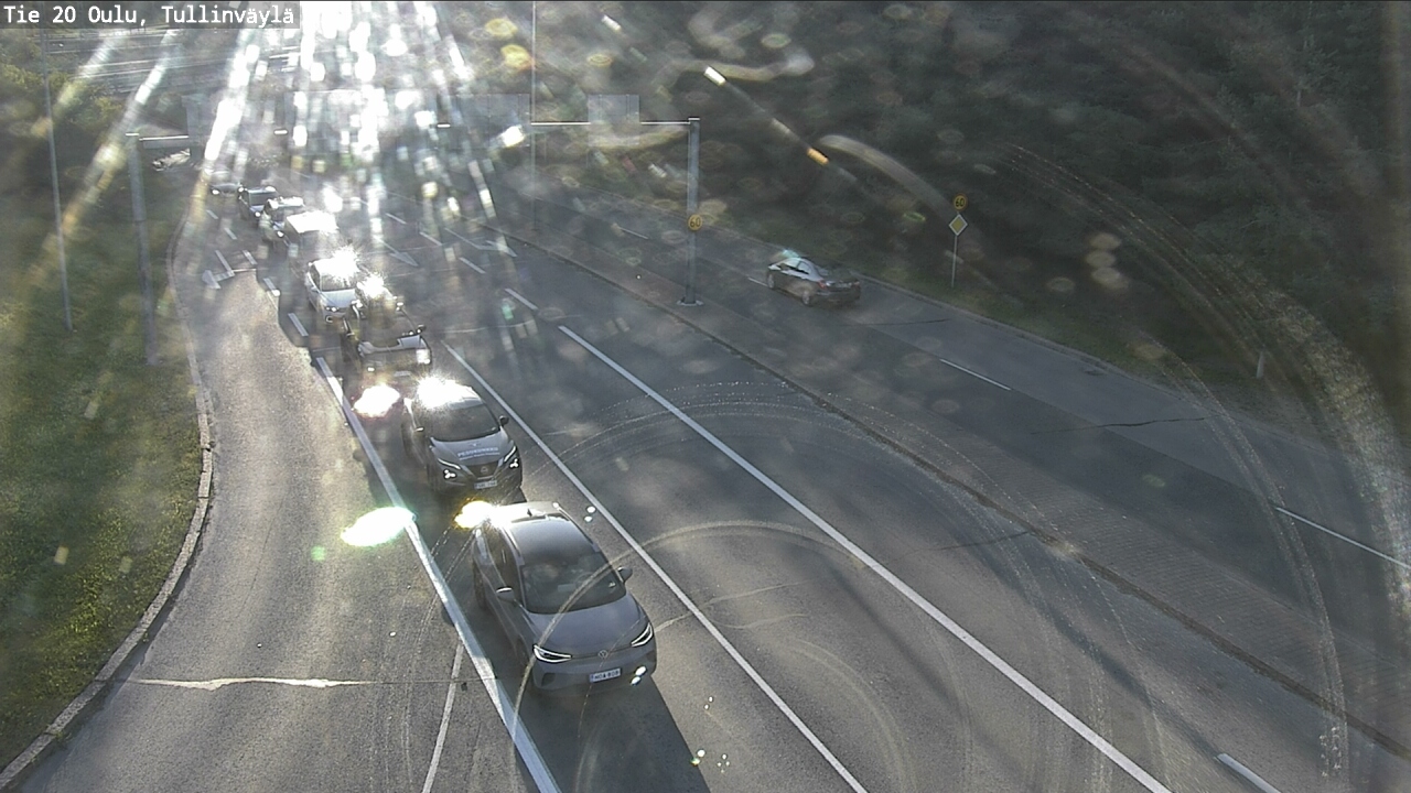 Weather Camera Image Road 20 Oulu, Tullinväylä, Oulu, Pohjois-Pohjanmaa