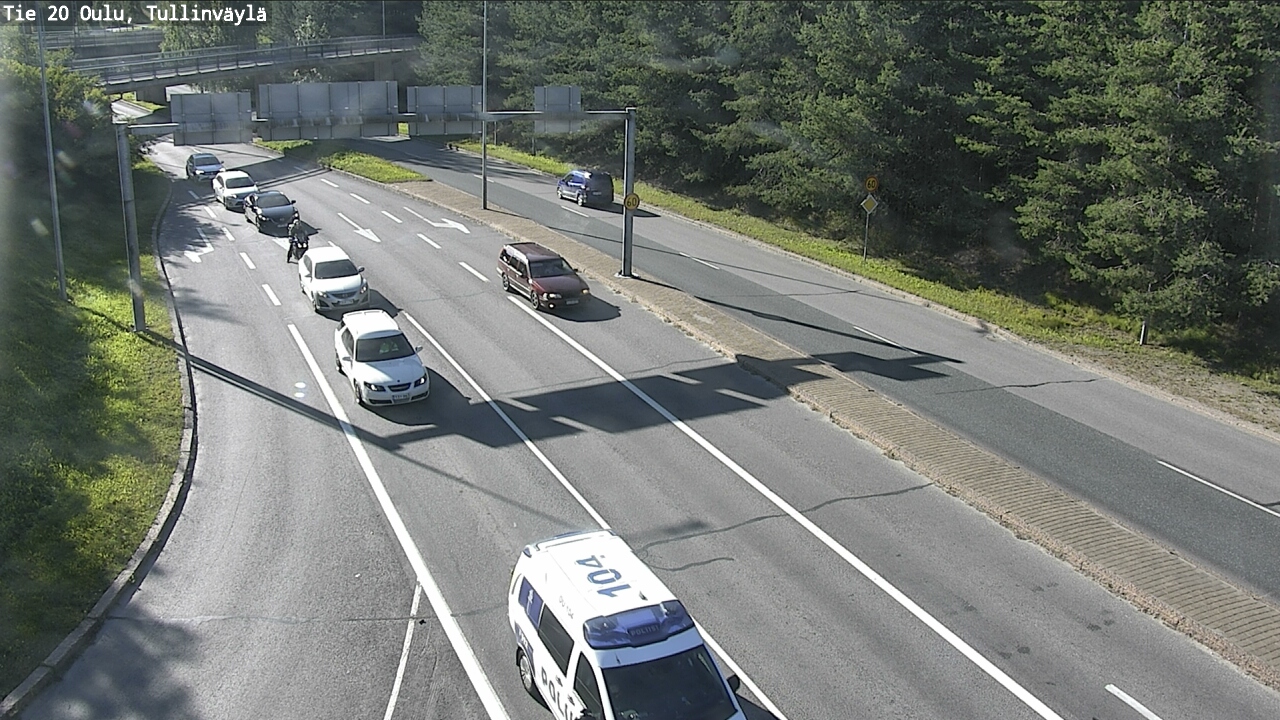 Weather Camera Image Road 20 Oulu, Tullinväylä, Oulu, Pohjois-Pohjanmaa