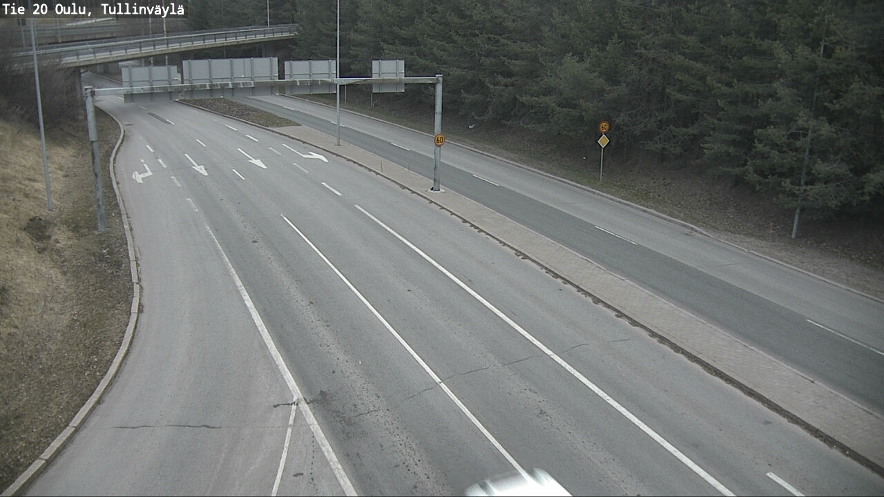 Weather Camera Image Road 20 Oulu, Tullinväylä, Oulu, Pohjois-Pohjanmaa