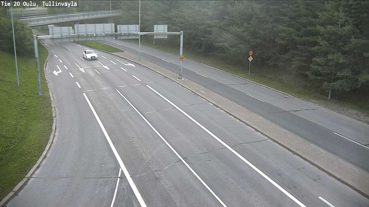 Weather Camera Image Road 20 Oulu, Tullinväylä, Oulu, Pohjois-Pohjanmaa