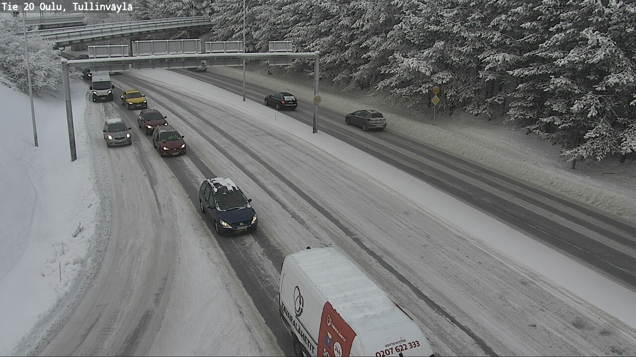Weather Camera Image Väg 20 Uleåborg, Tullinväylä, Oulu, Pohjois-Pohjanmaa