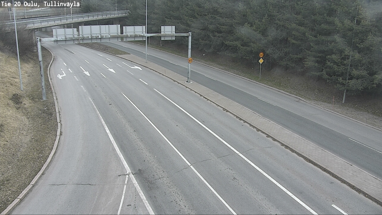 Weather Camera Image Road 20 Oulu, Tullinväylä, Oulu, Pohjois-Pohjanmaa