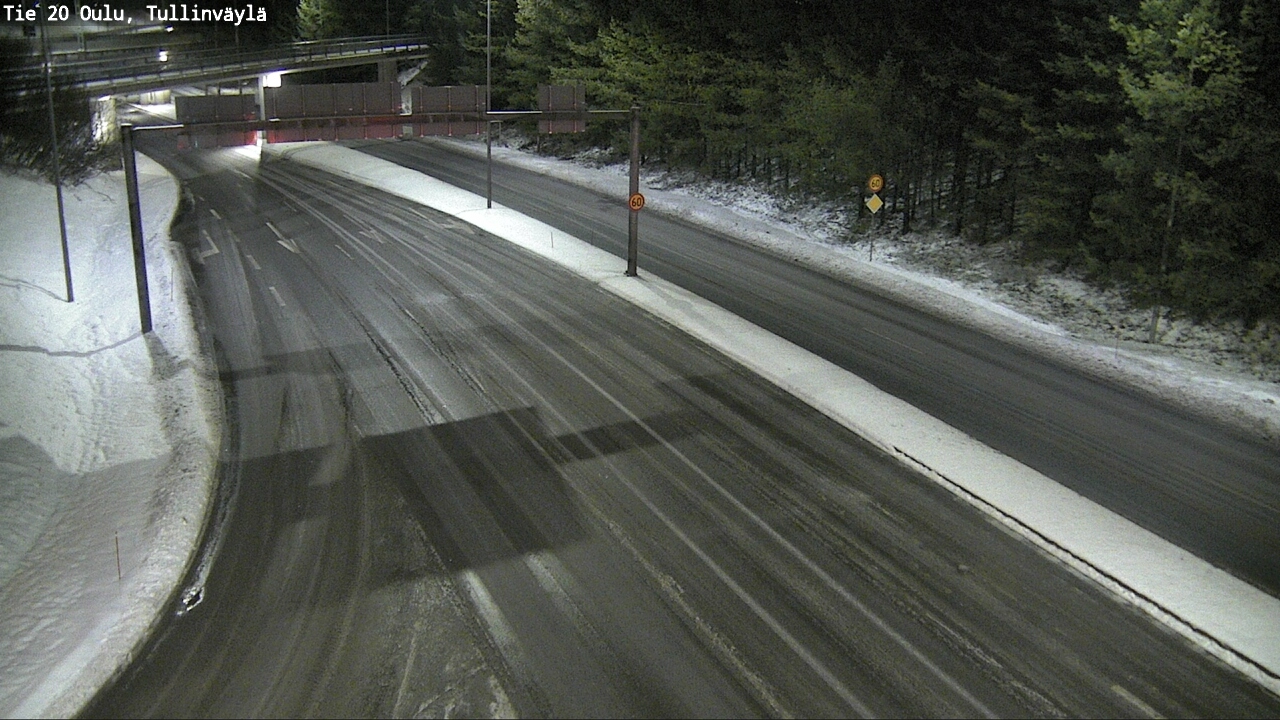 Weather Camera Image Road 20 Oulu, Tullinväylä, Oulu, Pohjois-Pohjanmaa