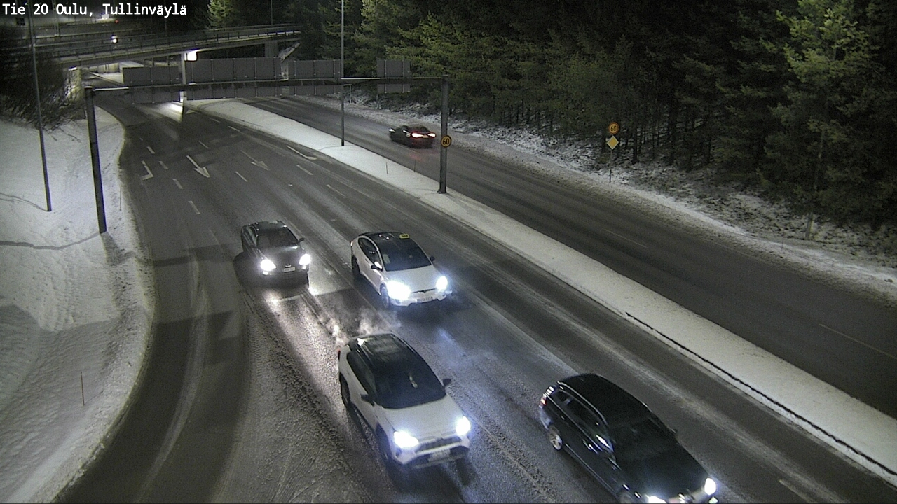 Weather Camera Image Road 20 Oulu, Tullinväylä, Oulu, Pohjois-Pohjanmaa