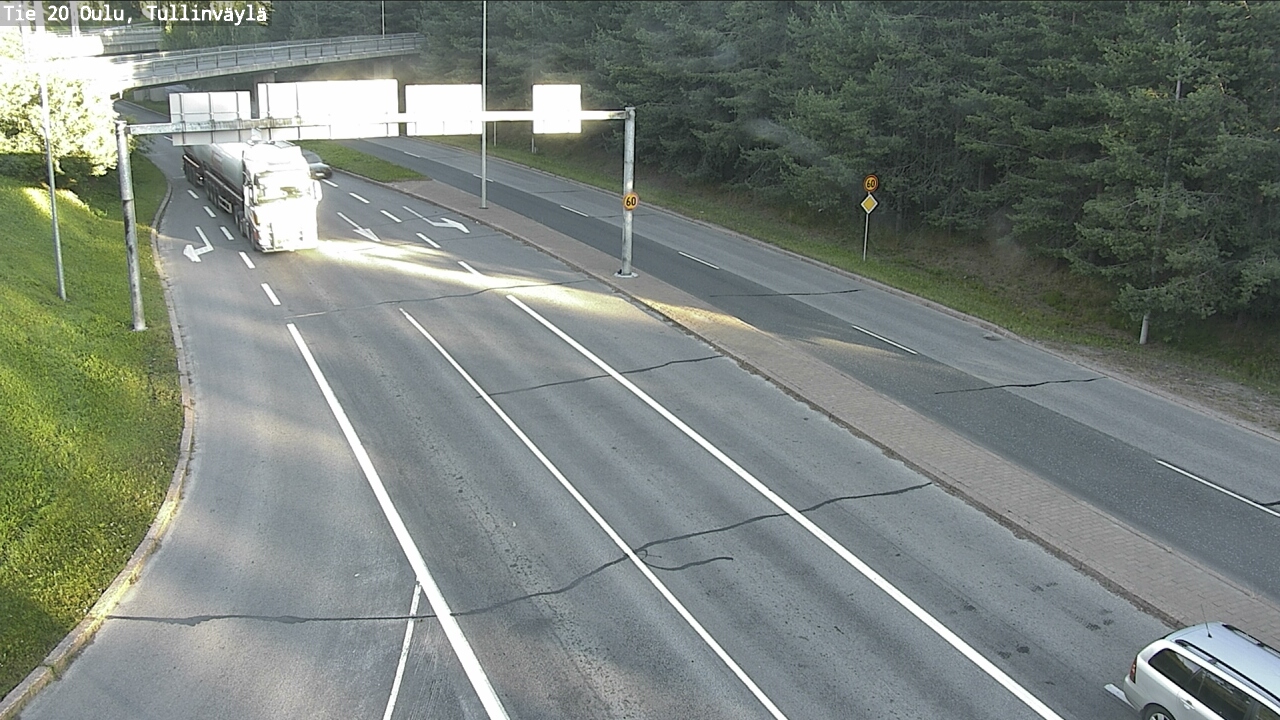 Weather Camera Image Road 20 Oulu, Tullinväylä, Oulu, Pohjois-Pohjanmaa