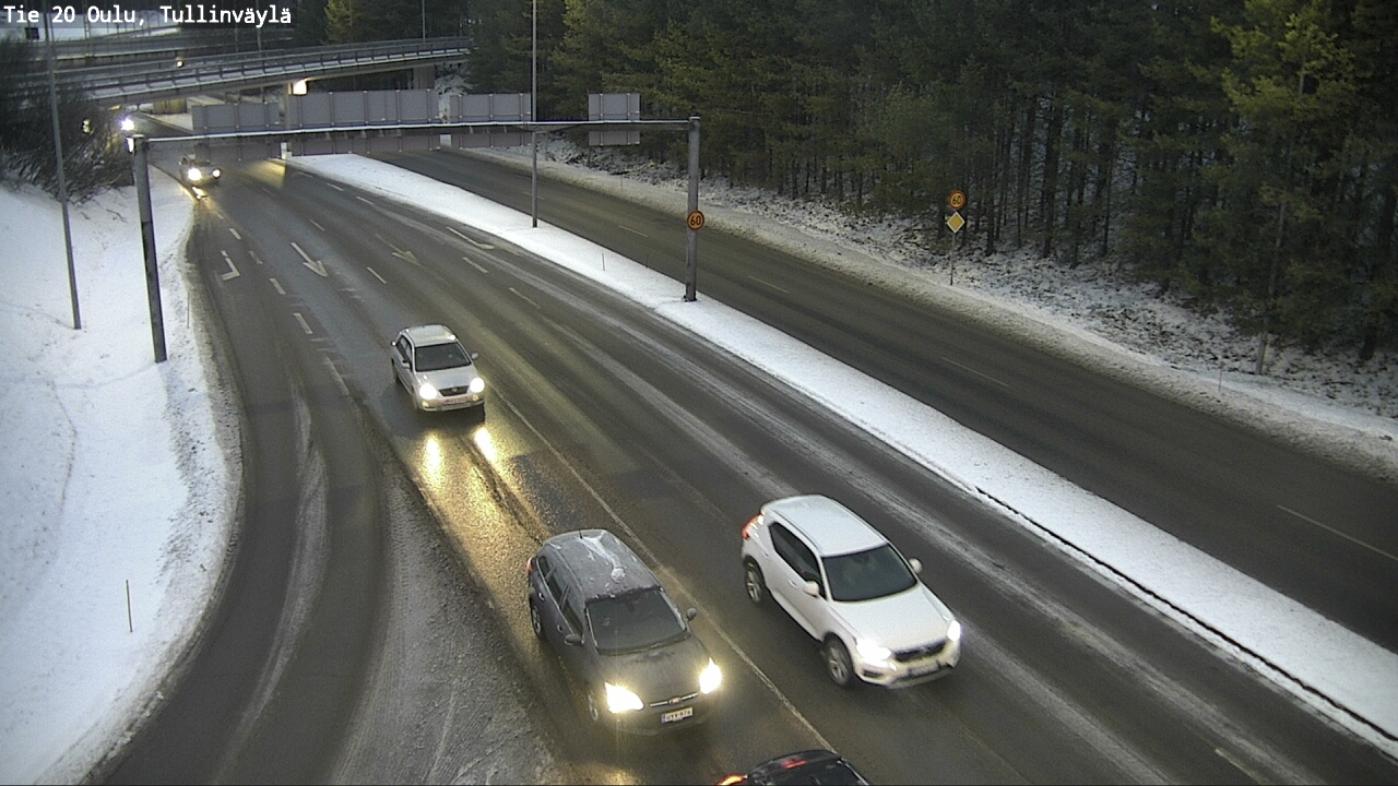 Weather Camera Image Väg 20 Uleåborg, Tullinväylä, Oulu, Pohjois-Pohjanmaa