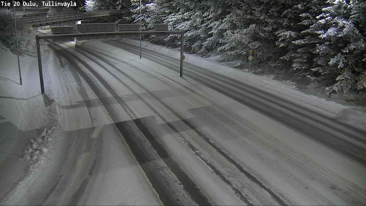 Weather Camera Image Road 20 Oulu, Tullinväylä, Oulu, Pohjois-Pohjanmaa