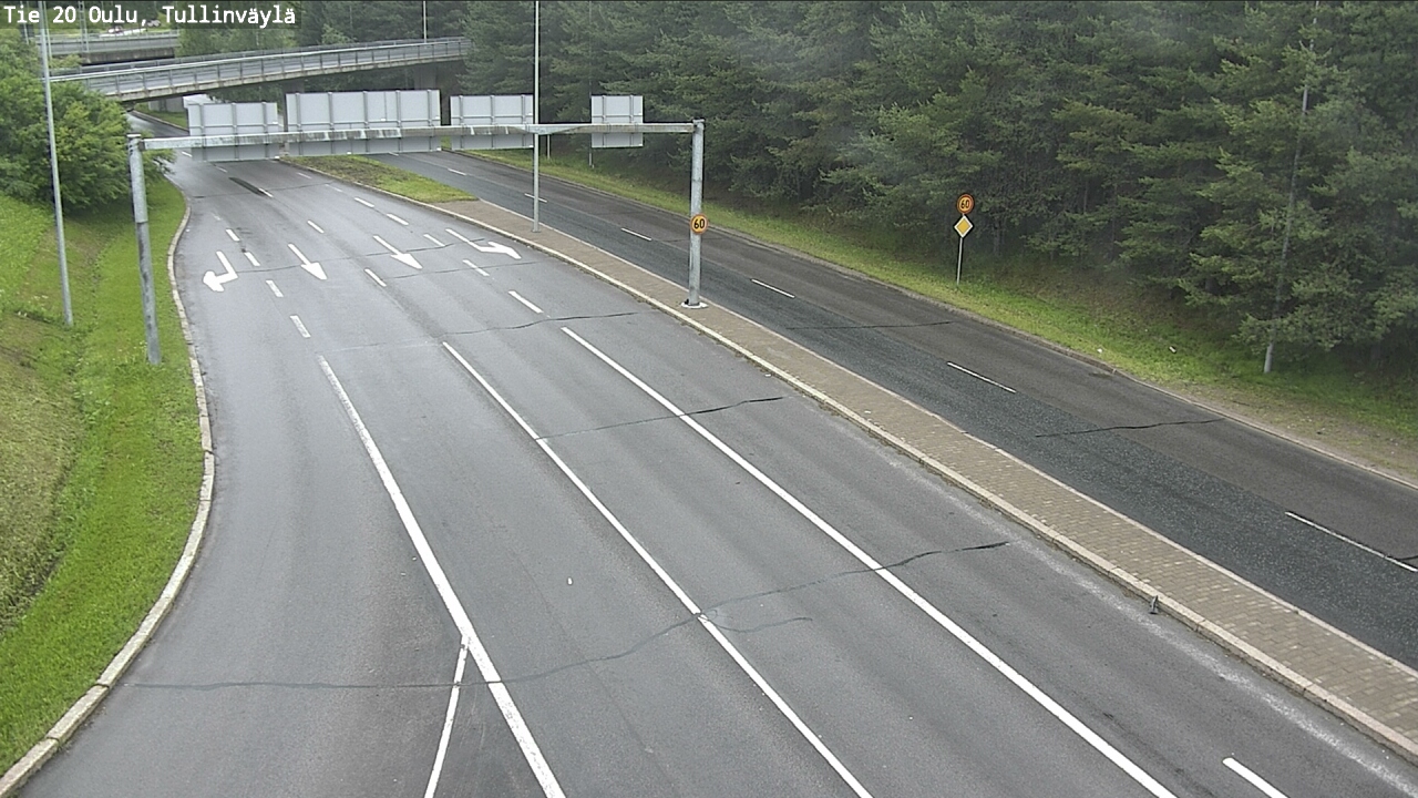 Weather Camera Image Road 20 Oulu, Tullinväylä, Oulu, Pohjois-Pohjanmaa