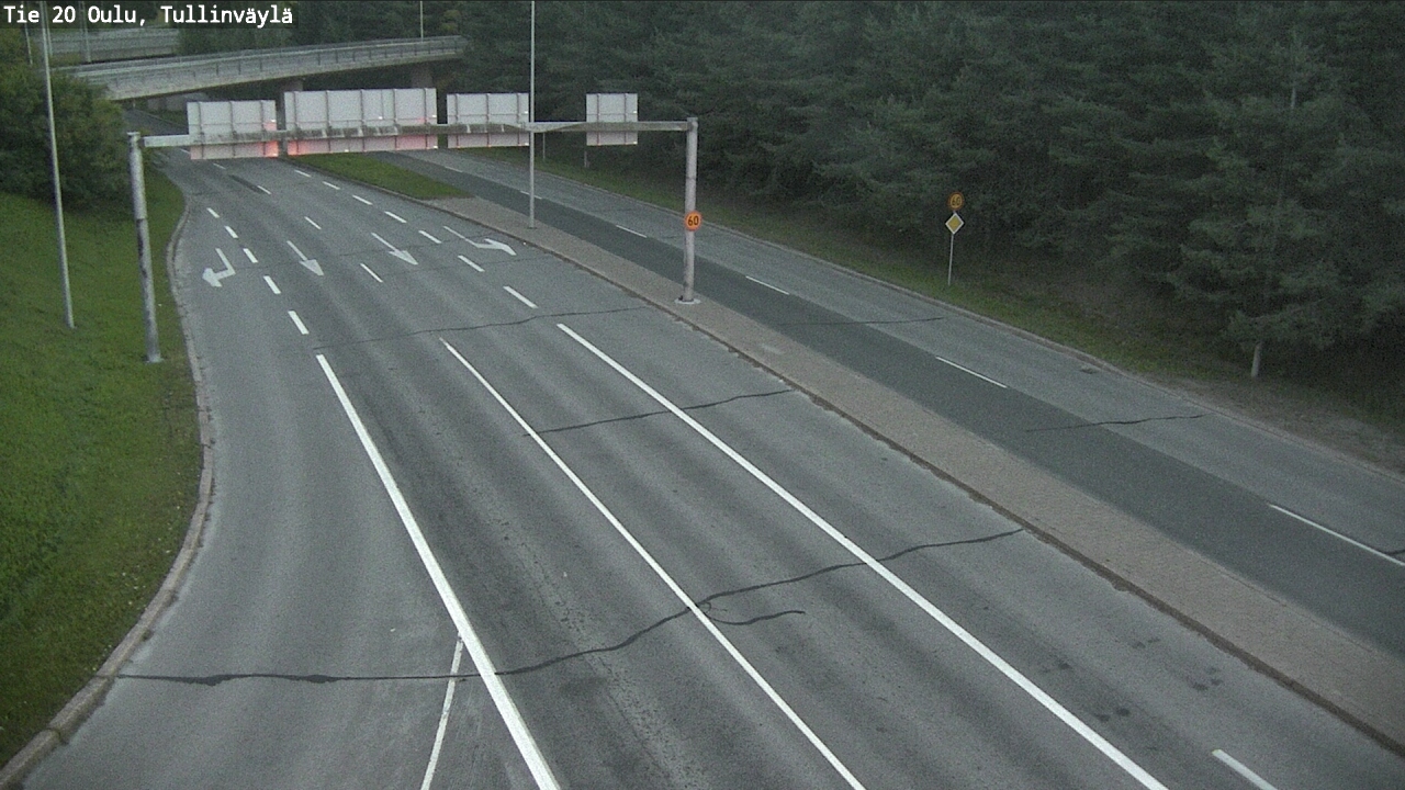 Weather Camera Image Road 20 Oulu, Tullinväylä, Oulu, Pohjois-Pohjanmaa