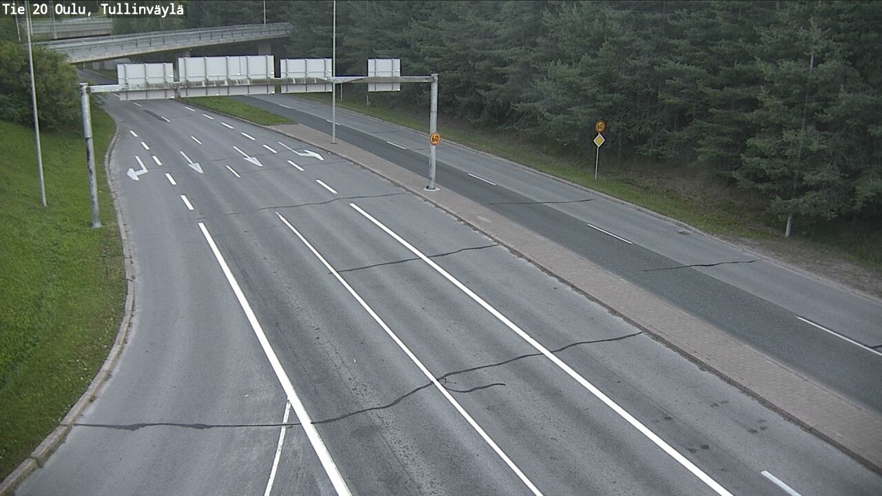 Weather Camera Image Road 20 Oulu, Tullinväylä, Oulu, Pohjois-Pohjanmaa