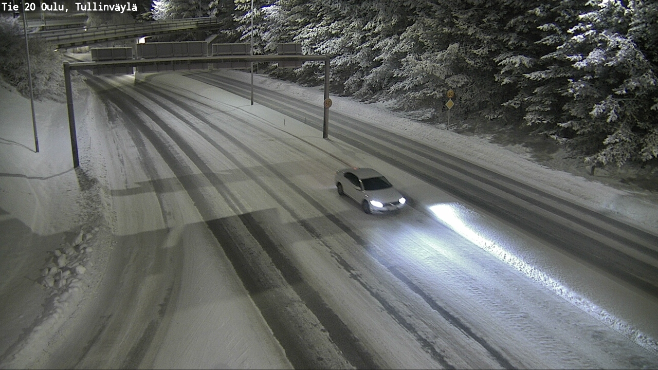 Weather Camera Image Road 20 Oulu, Tullinväylä, Oulu, Pohjois-Pohjanmaa