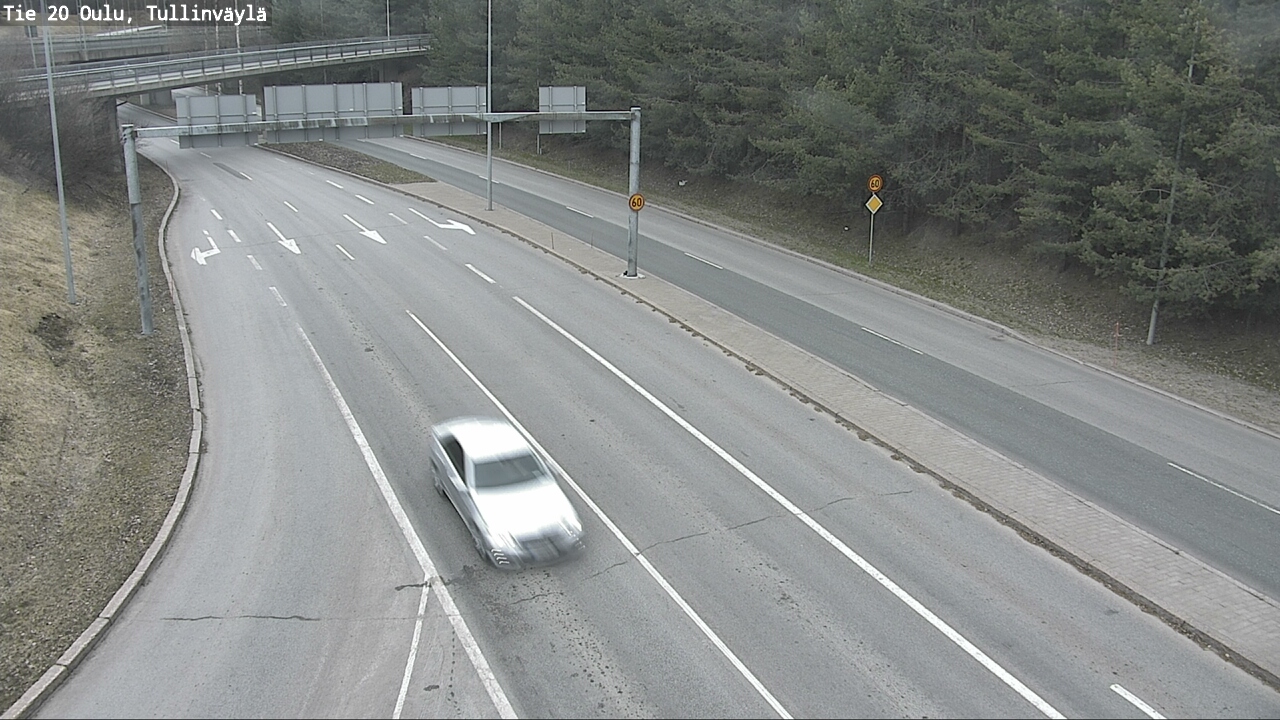 Weather Camera Image Road 20 Oulu, Tullinväylä, Oulu, Pohjois-Pohjanmaa