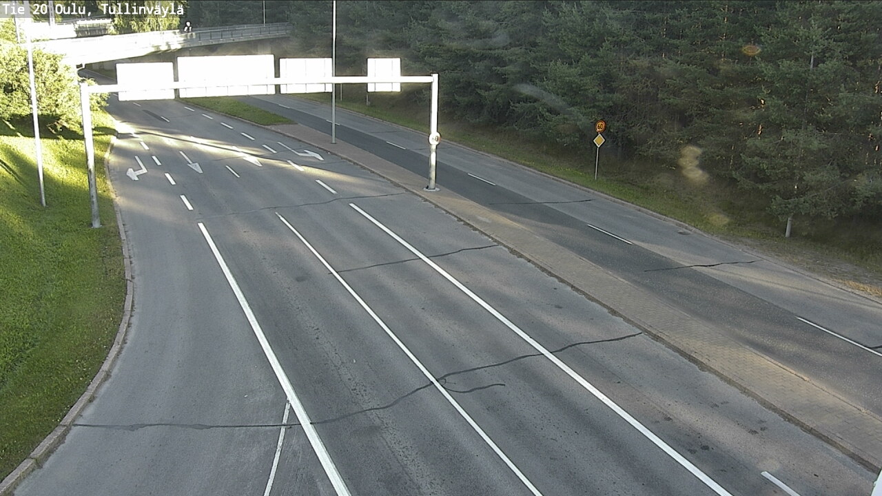 Weather Camera Image Road 20 Oulu, Tullinväylä, Oulu, Pohjois-Pohjanmaa