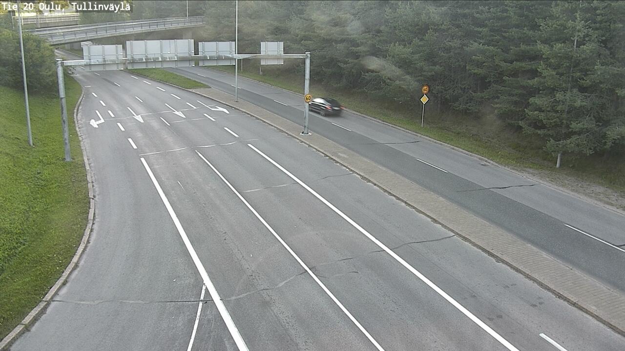 Weather Camera Image Road 20 Oulu, Tullinväylä, Oulu, Pohjois-Pohjanmaa