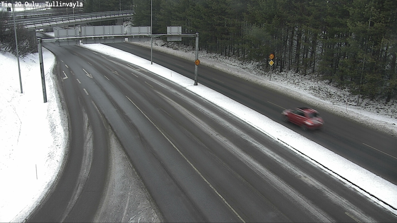 Weather Camera Image Road 20 Oulu, Tullinväylä, Oulu, Pohjois-Pohjanmaa