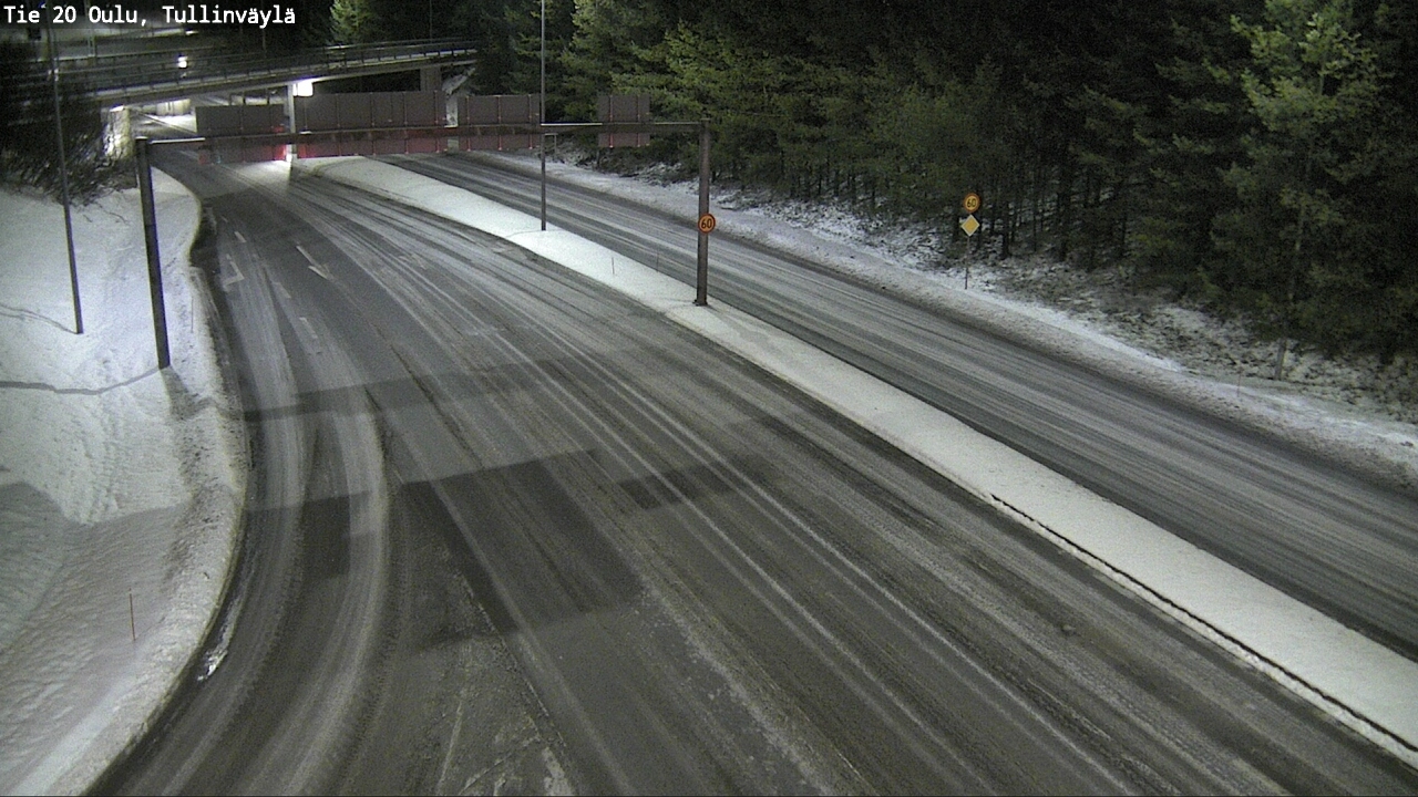 Weather Camera Image Road 20 Oulu, Tullinväylä, Oulu, Pohjois-Pohjanmaa