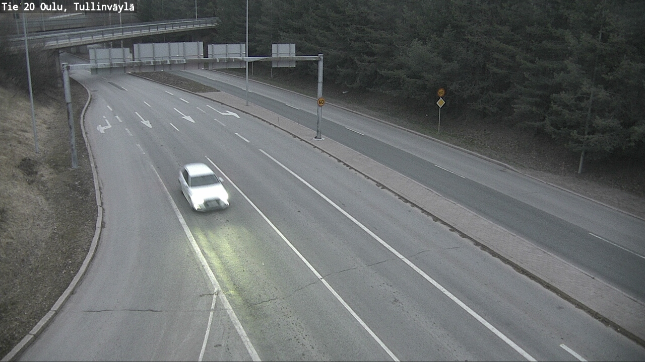 Weather Camera Image Road 20 Oulu, Tullinväylä, Oulu, Pohjois-Pohjanmaa
