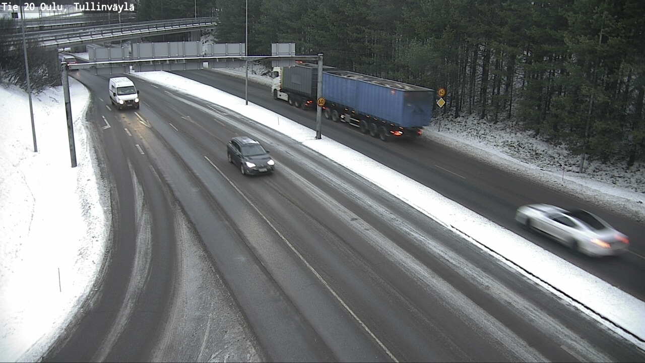 Weather Camera Image Road 20 Oulu, Tullinväylä, Oulu, Pohjois-Pohjanmaa