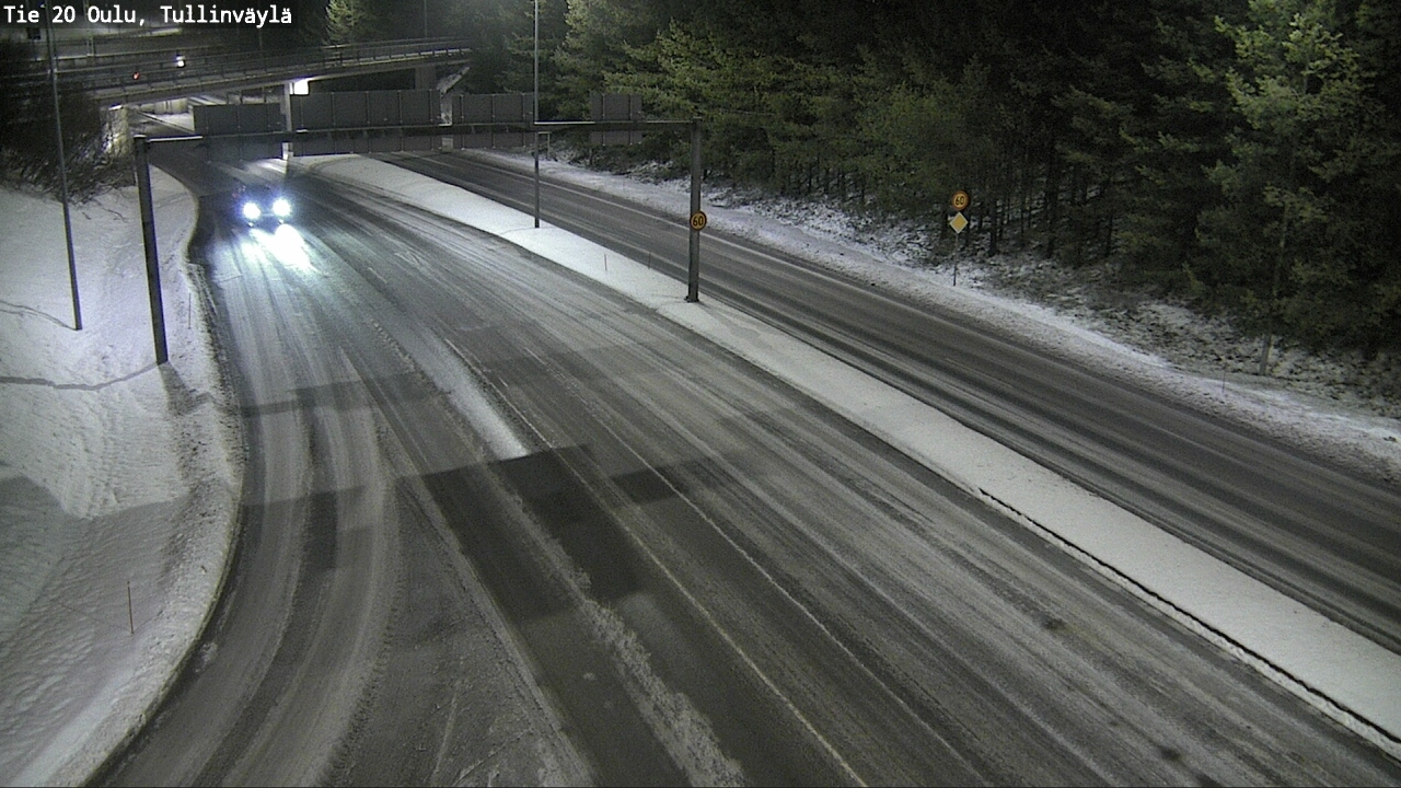 Weather Camera Image Road 20 Oulu, Tullinväylä, Oulu, Pohjois-Pohjanmaa