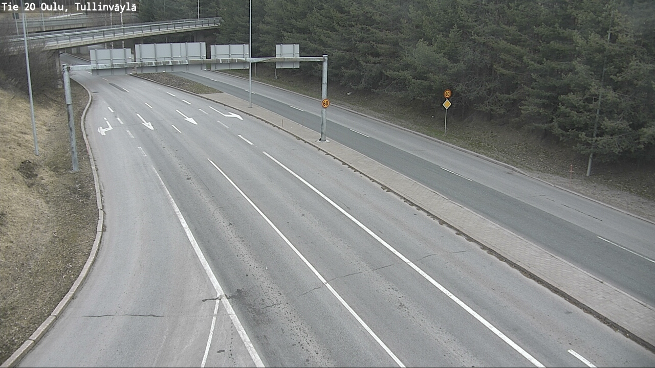 Weather Camera Image Road 20 Oulu, Tullinväylä, Oulu, Pohjois-Pohjanmaa