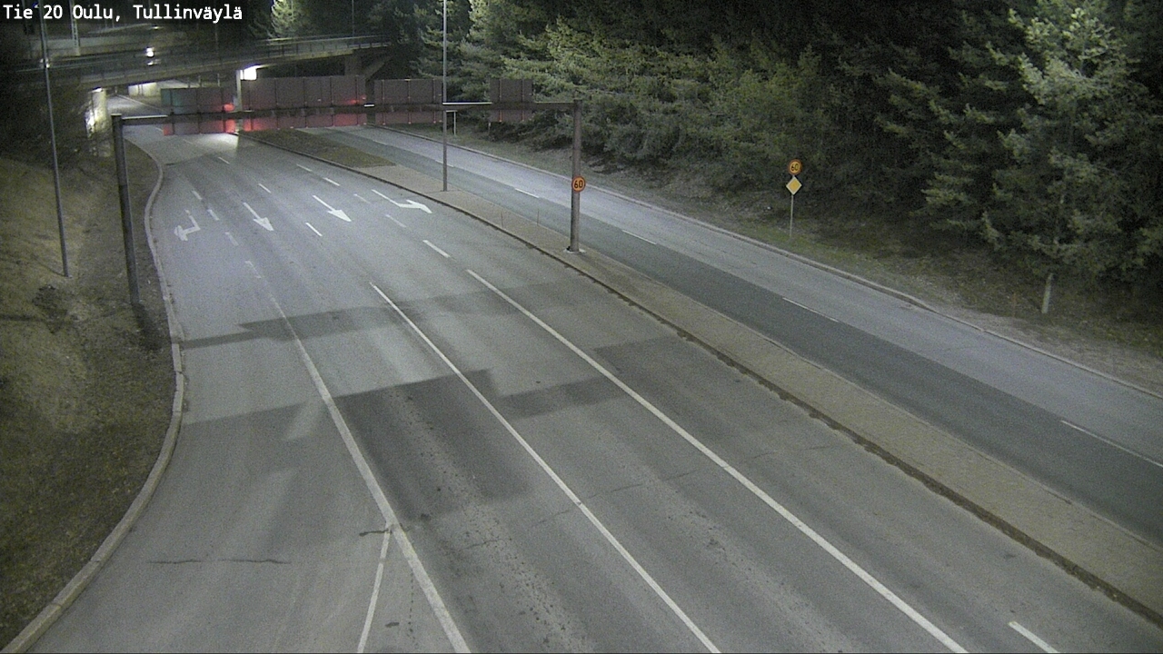 Weather Camera Image Road 20 Oulu, Tullinväylä, Oulu, Pohjois-Pohjanmaa