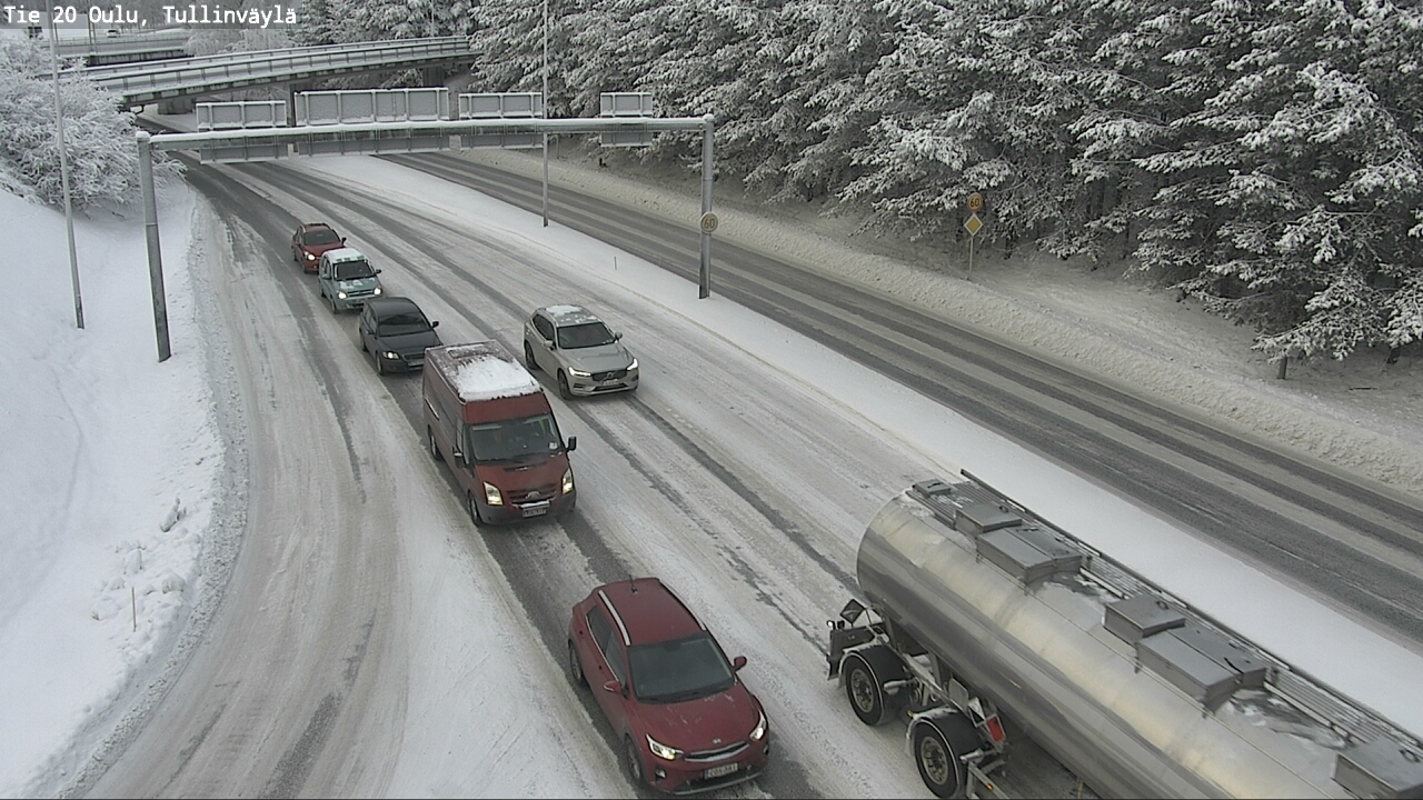 Weather Camera Image Väg 20 Uleåborg, Tullinväylä, Oulu, Pohjois-Pohjanmaa