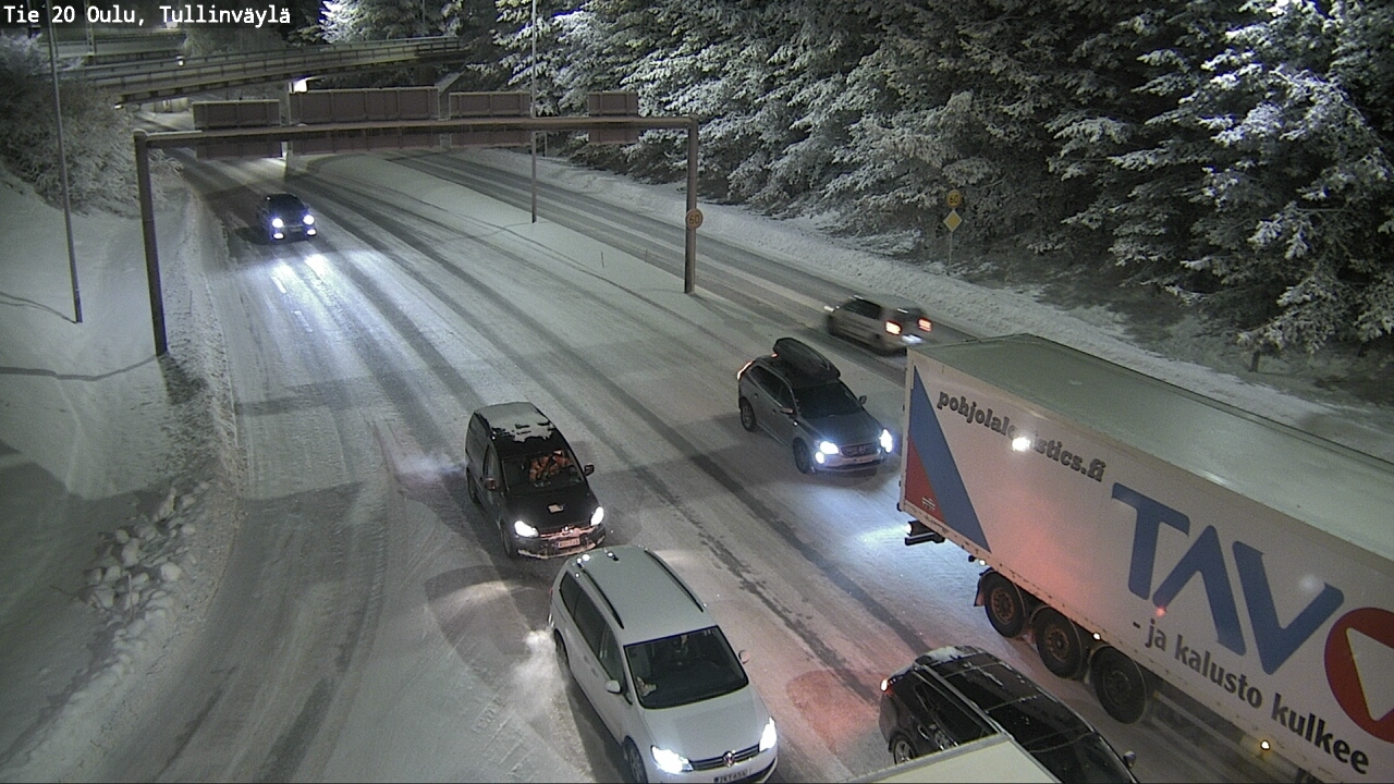 Weather Camera Image Väg 20 Uleåborg, Tullinväylä, Oulu, Pohjois-Pohjanmaa