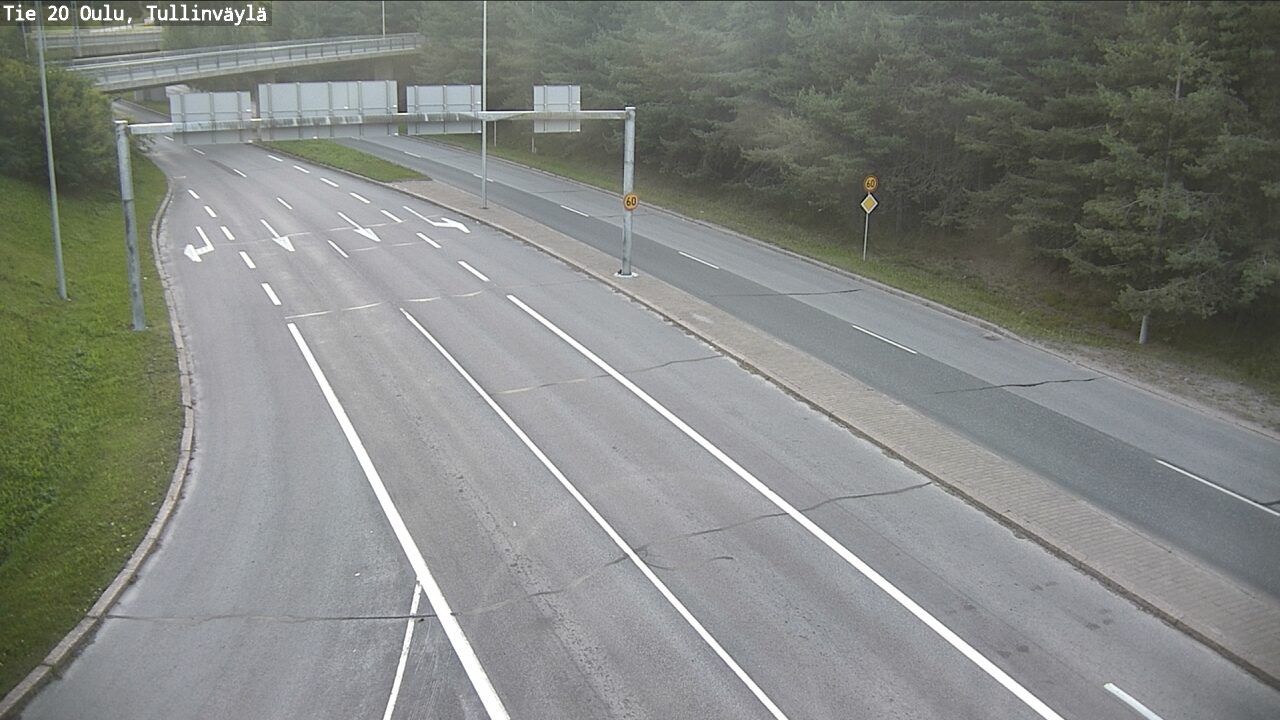 Weather Camera Image Road 20 Oulu, Tullinväylä, Oulu, Pohjois-Pohjanmaa