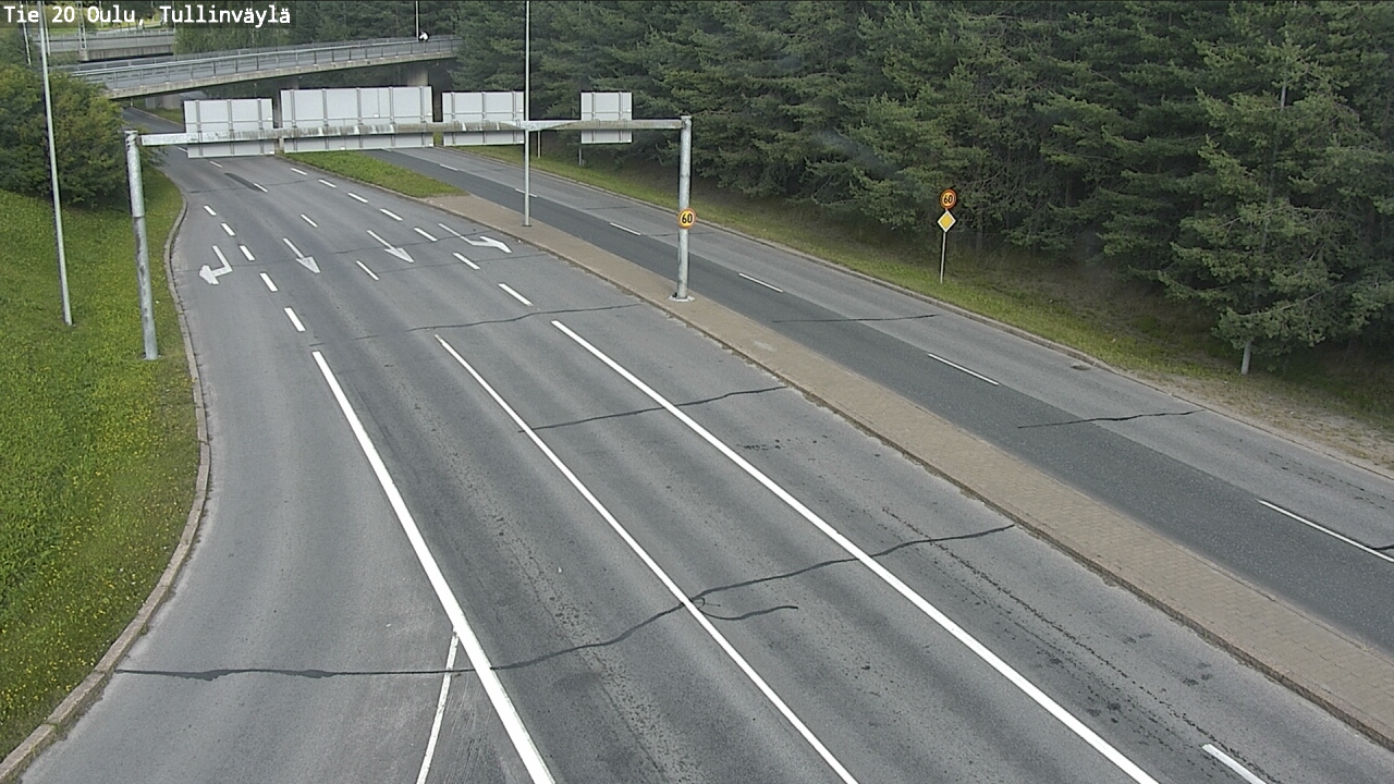 Weather Camera Image Road 20 Oulu, Tullinväylä, Oulu, Pohjois-Pohjanmaa
